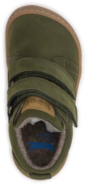 Koel bare+ ~ Kami MidCut Klettschuh Wollfleece ~ Khaki