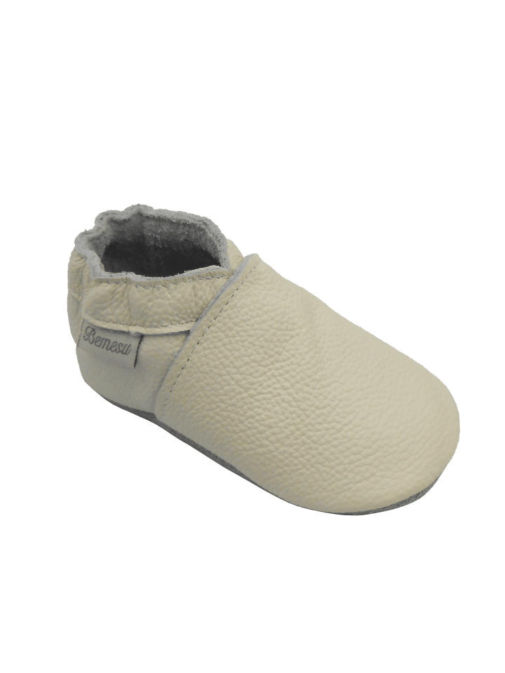 Yalion Leder-Krabbelschuhe in Beige günstig kaufen