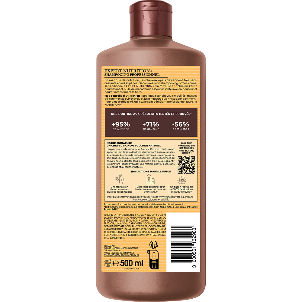 franck provost Shampoing Professionnel Nutrition+ Shampooing Professionnel