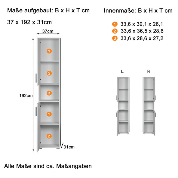 Badezimmer-Hochschrank Wons