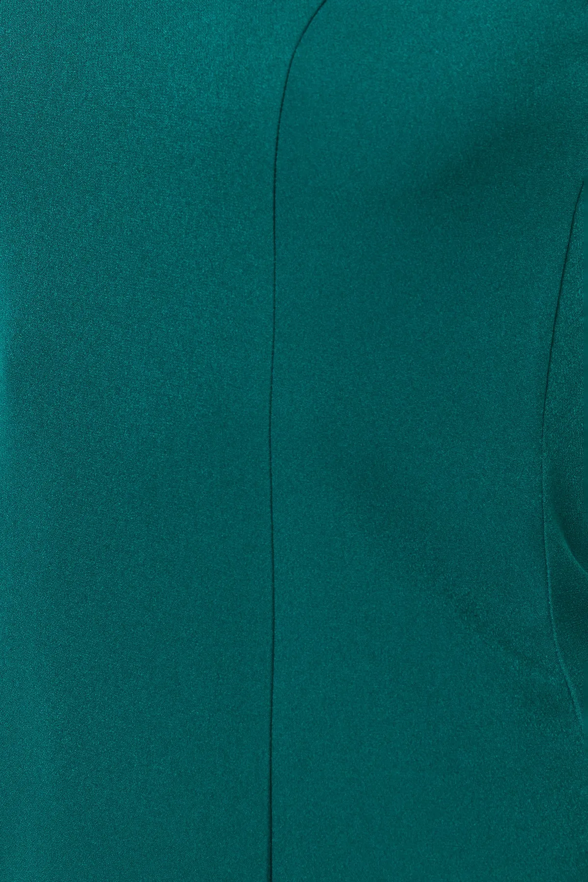 Trendyol Collection  Smaragdgrünes, figurbetontes Midi-Neckholder-Webkleid TWOSS23EL00611