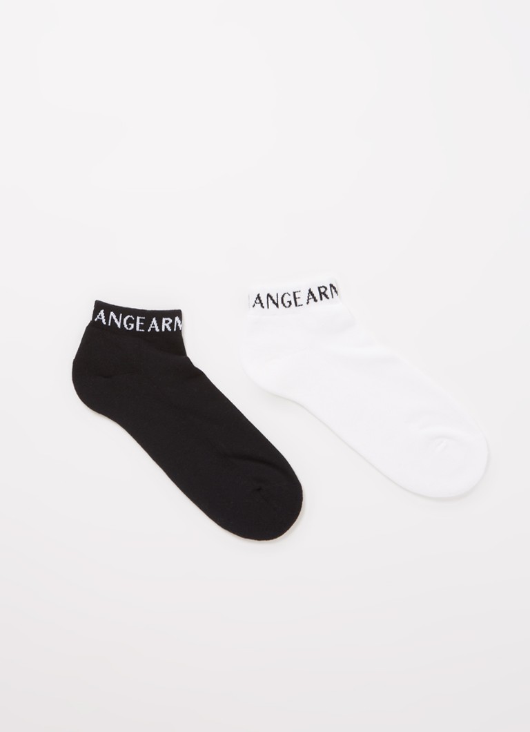Șosete sport cu logo Armani Exchange, set de 2