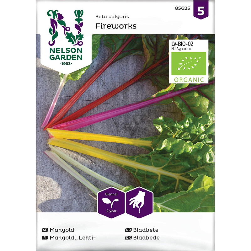 Nelson garden Frø Bladbete Fireworks, Organic
