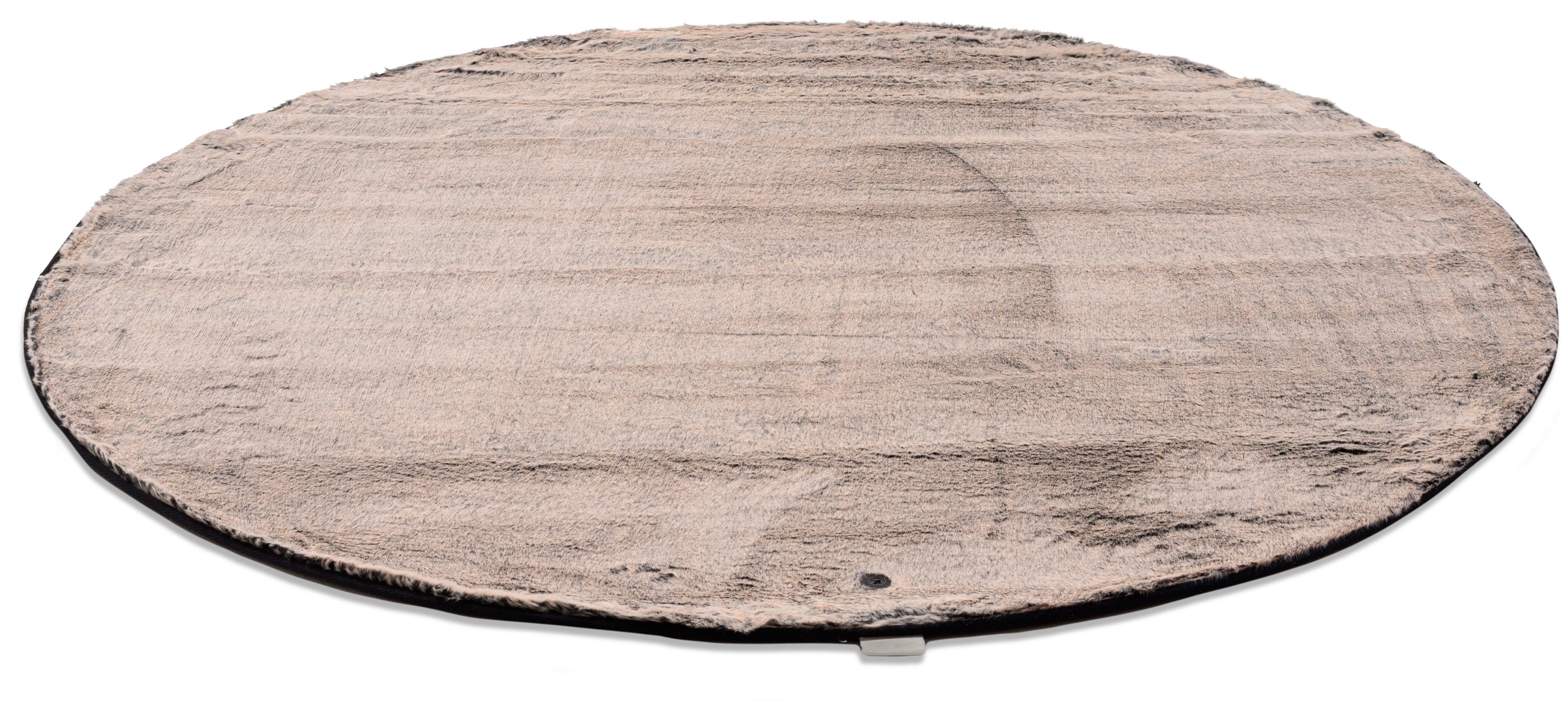 Fellteppich Furry, TOM TAILOR HOME, rund, Höhe: 25 mm, Kunstfell, Hochflor, extrem weiche Haptik