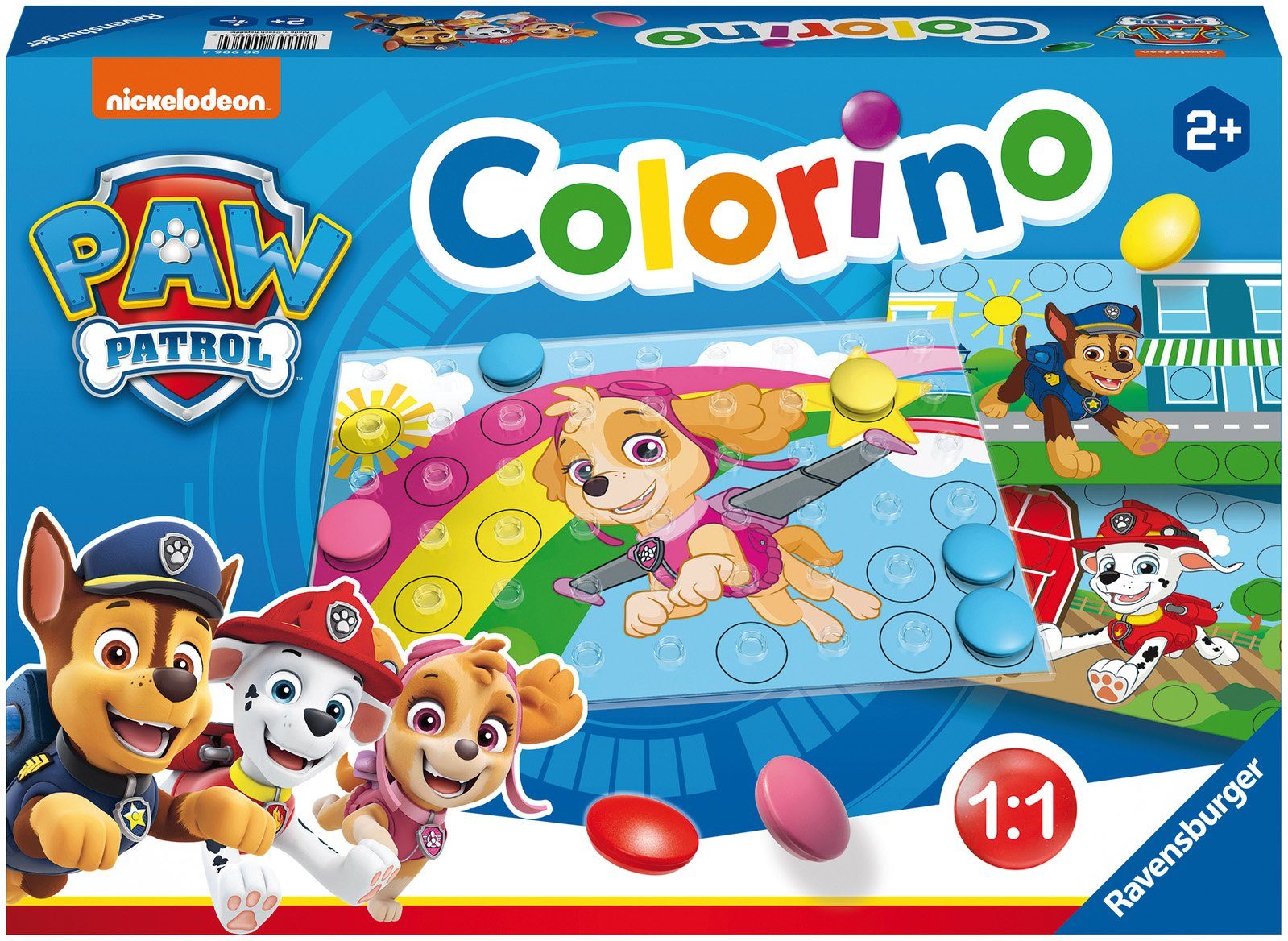 Ravensburger Spiel, Kinderspiel Paw Patrol, Colorino, Made in Europe, FSC® - schützt Wald - weltweit