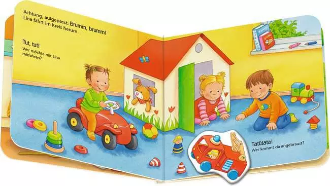 ministeps: Mein erstes Magnetbuch: Wer spielt womit? Meine Welt