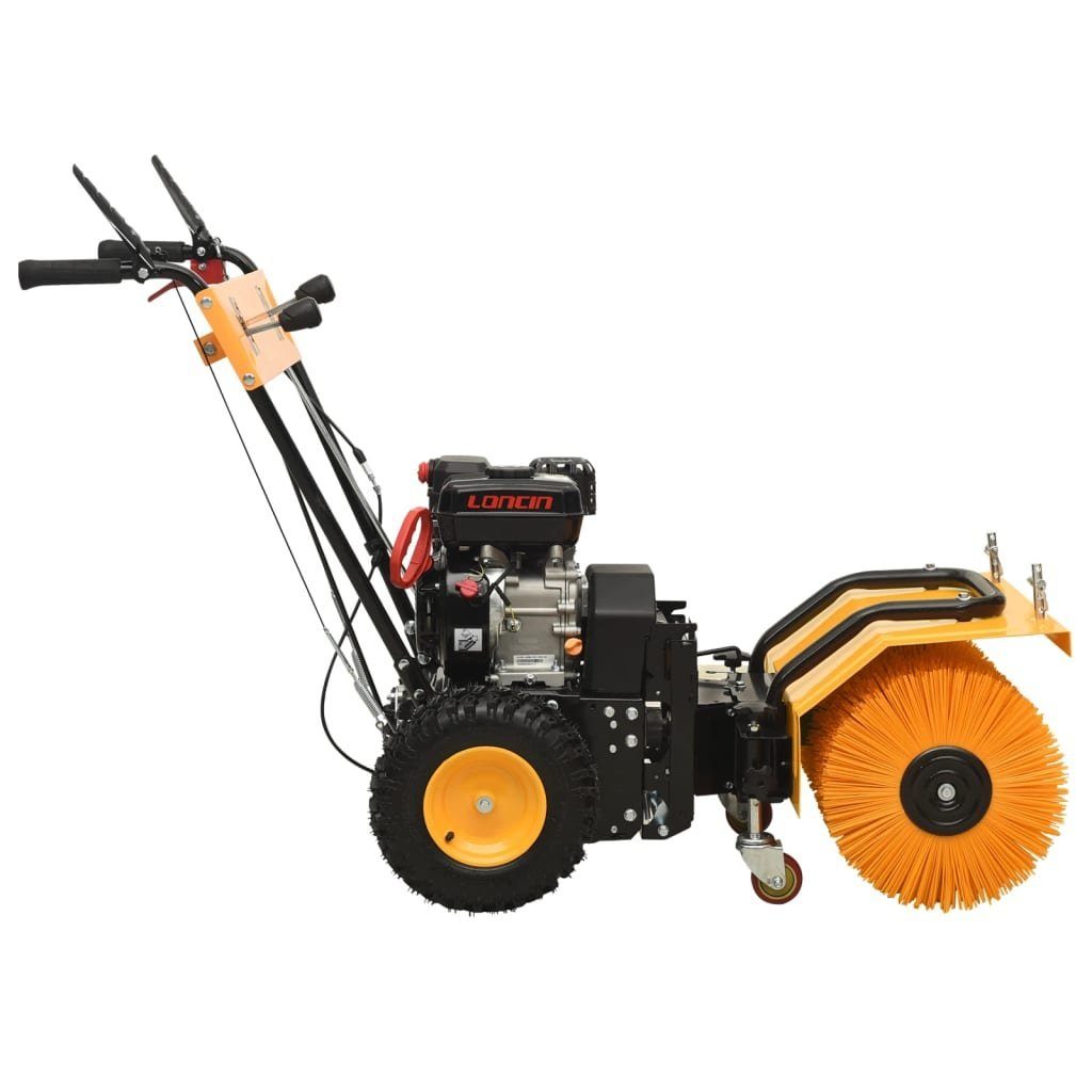 DOTMALL Kehrmaschine 2-in-1 Kombi Benzin Kehrmaschine Schneefräse 6,5PS