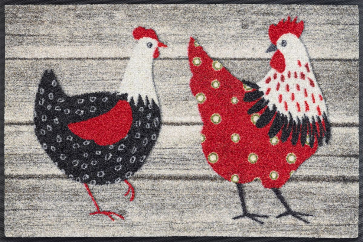 Fußmatte wash dry Chicken Farm 50 x 75 cm