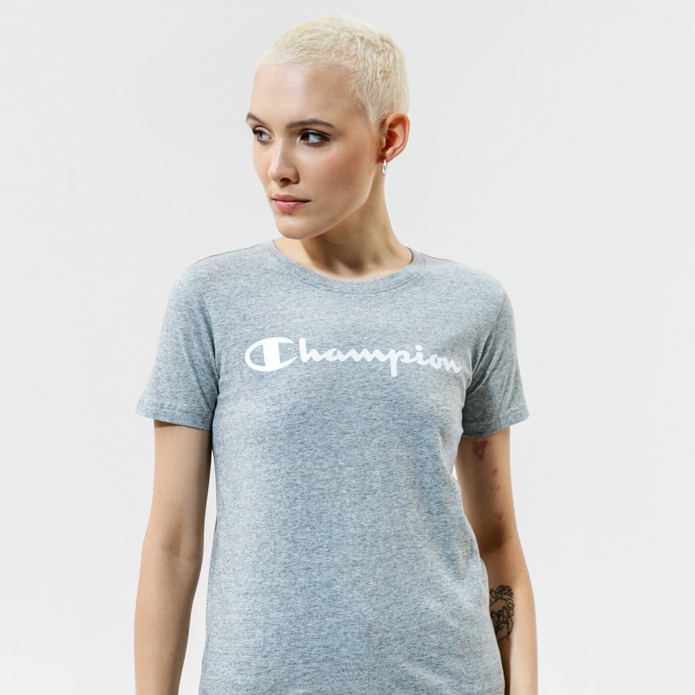 CHAMPION T-SHIRT CREWNECK T-SHIRT Grau