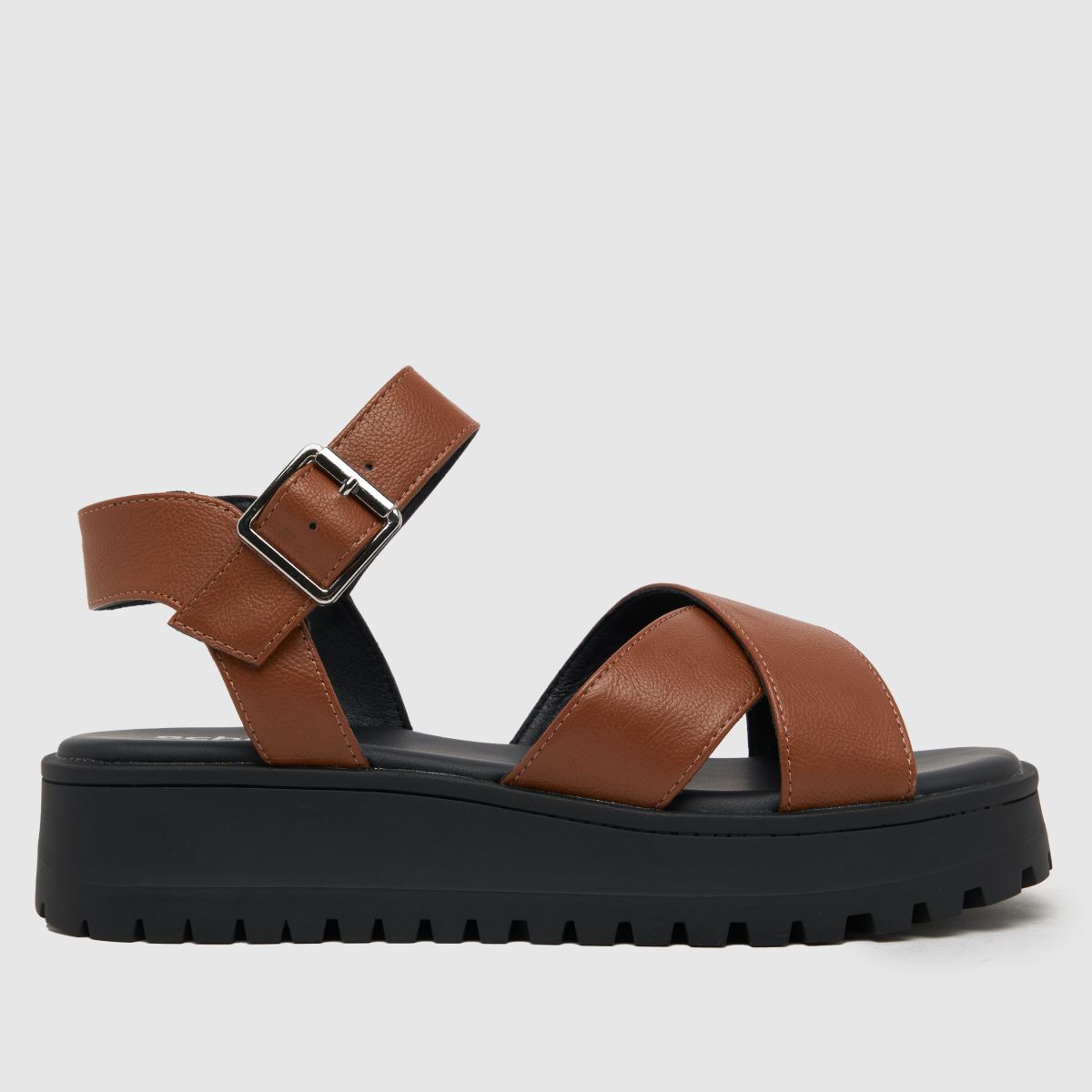 Schuh Wide Fit Tera szandál barna színben
