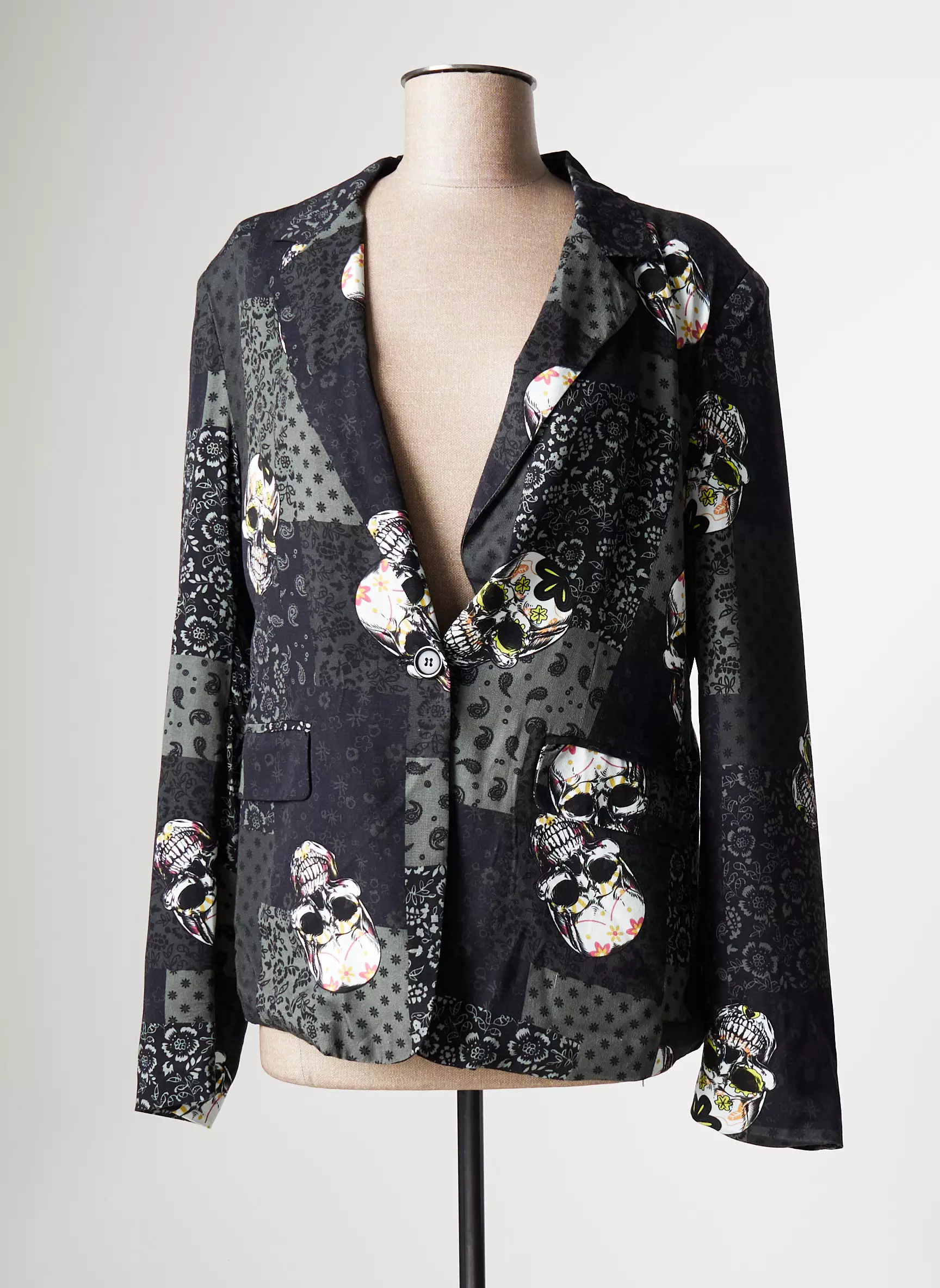 April Vintage Blazers Femme couleur gris