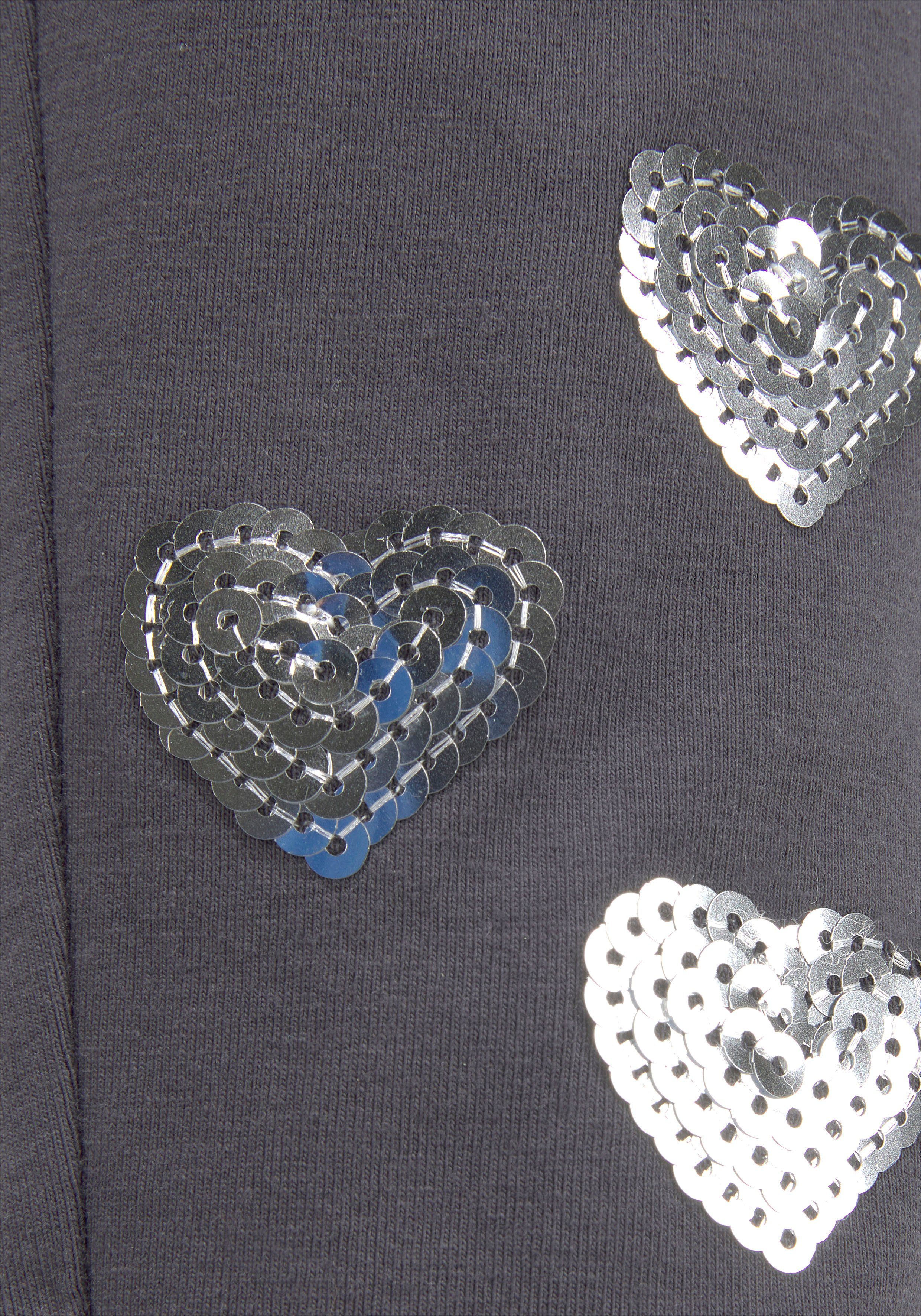 KIDSWORLD Langarmshirt & Leggings (Set) mit schöner Paillettenapplikation