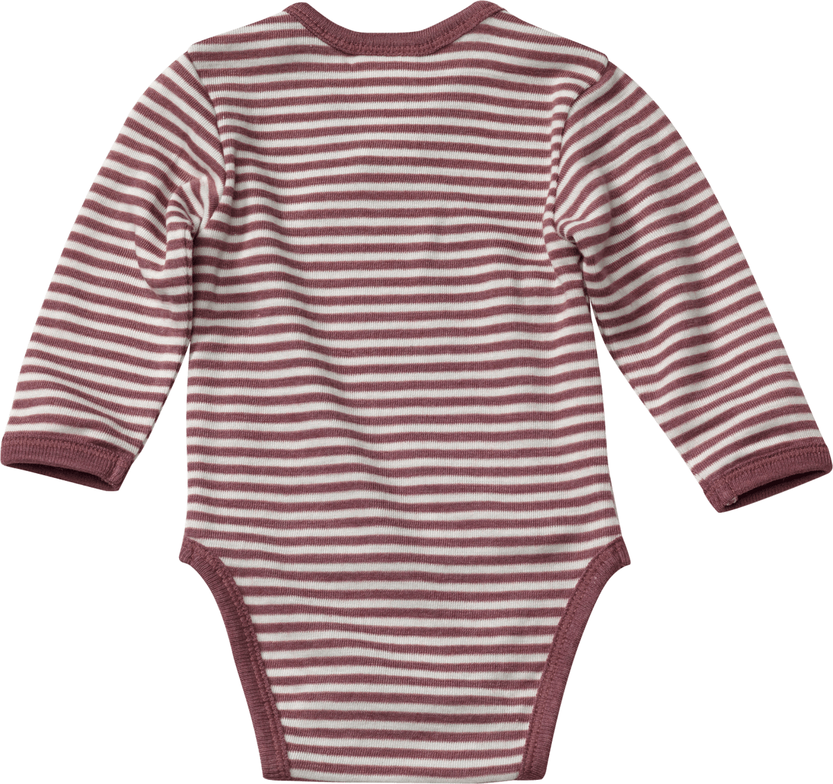 Baby Wickelbody, Gr. 62/68, aus Bio-Wolle und Seide, beere, weiß, 1 St