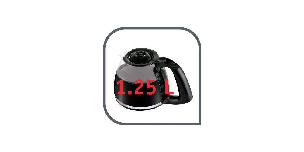 Tefal Filterkaffeemaschine Principio Select CM272N, Schwenkfilter, Für 15 Tassen Kaffee