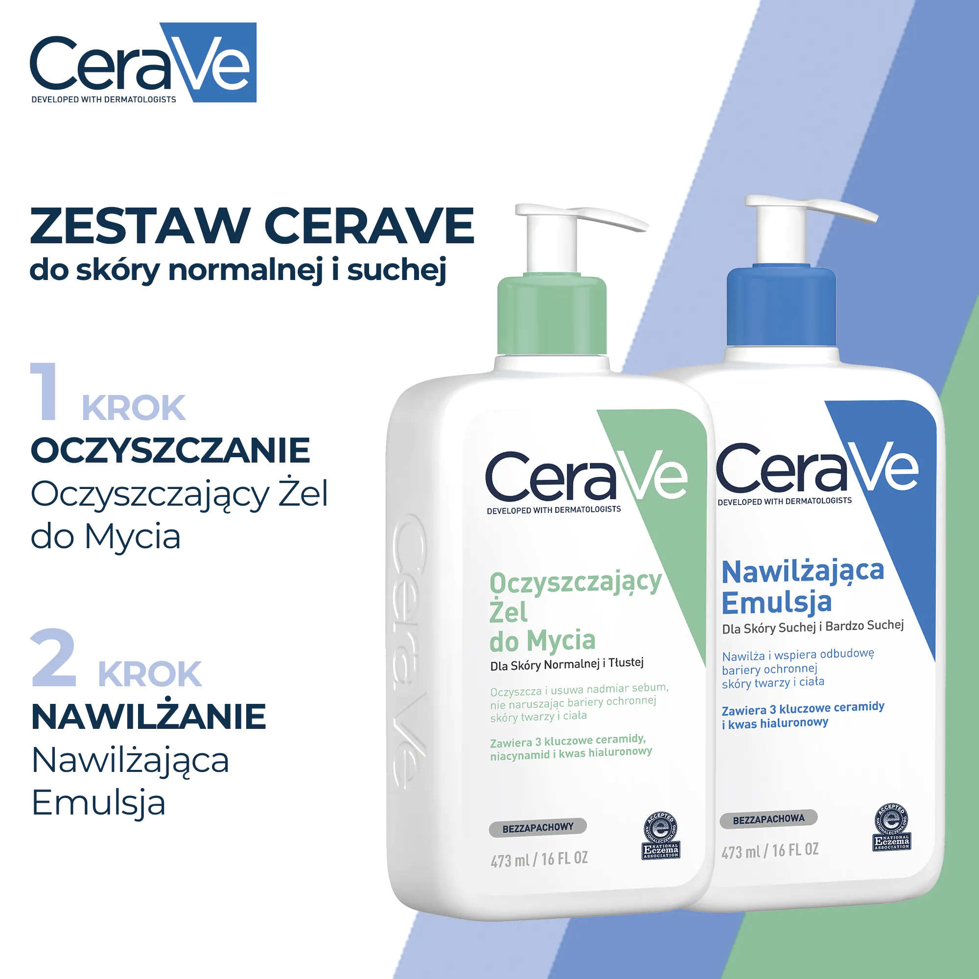 CeraVe сет (гел за чишћење + хидратантна емулзија)