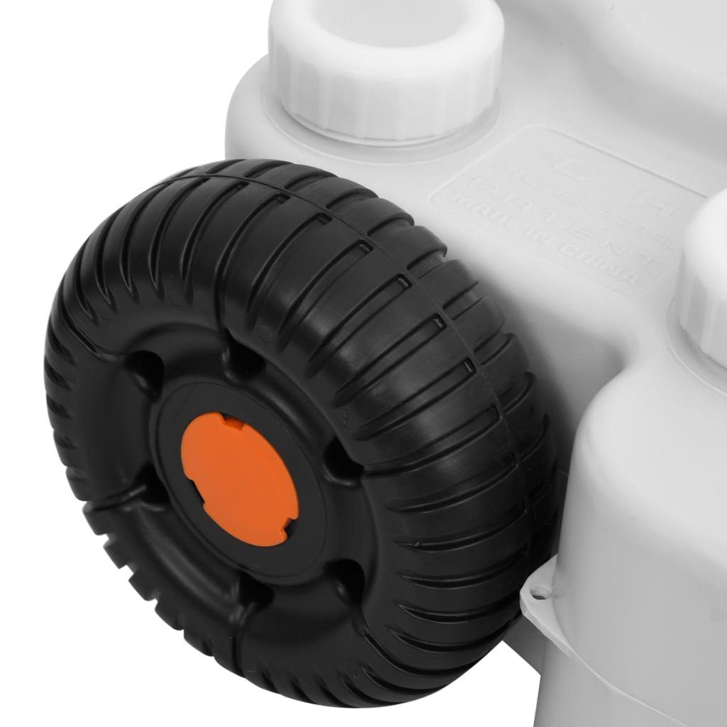 vidaXL Campingtoilette Camping-Wassertank mit Rollen 30 L Grau