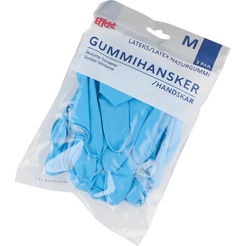 Effekt Gummihanske 3 par M Effekt