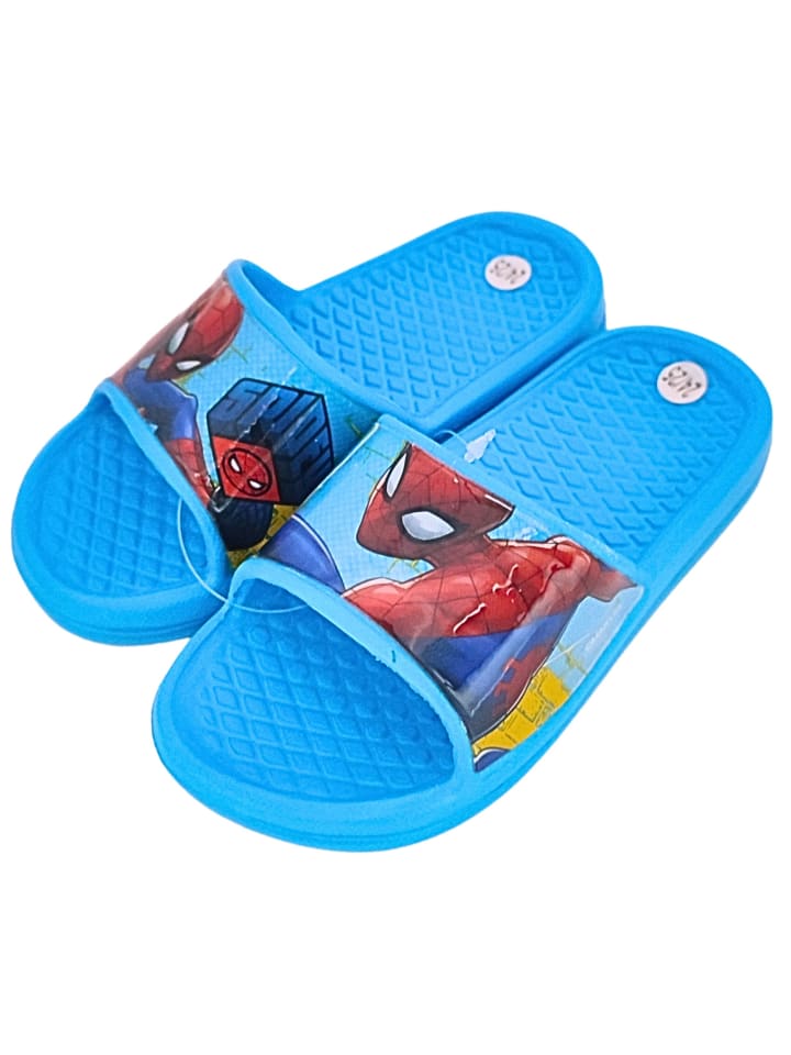 Spiderman Badelatschen Spider-Man in Hellblau günstig kaufen 24/25