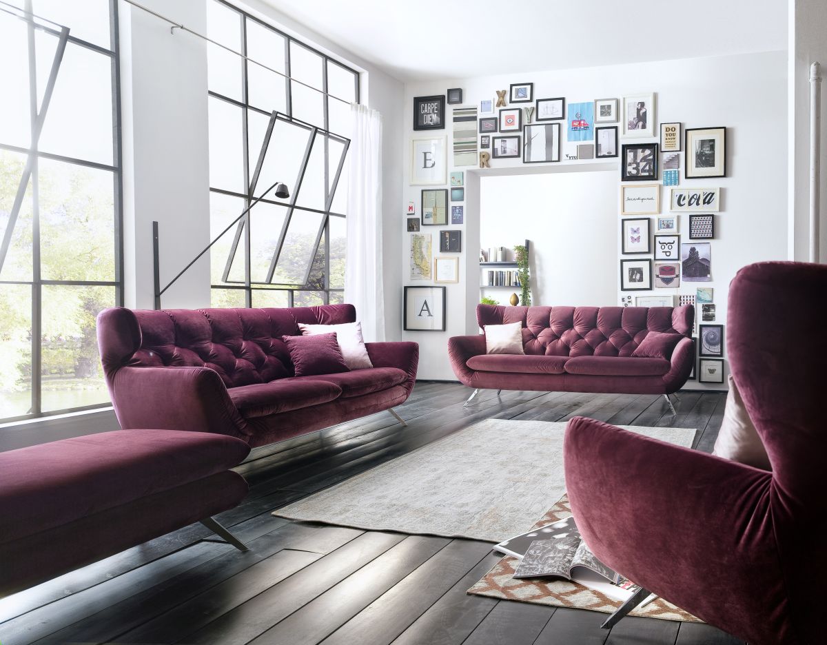 Sofa-Kultur 2,5-Sitzer Sixty Lila