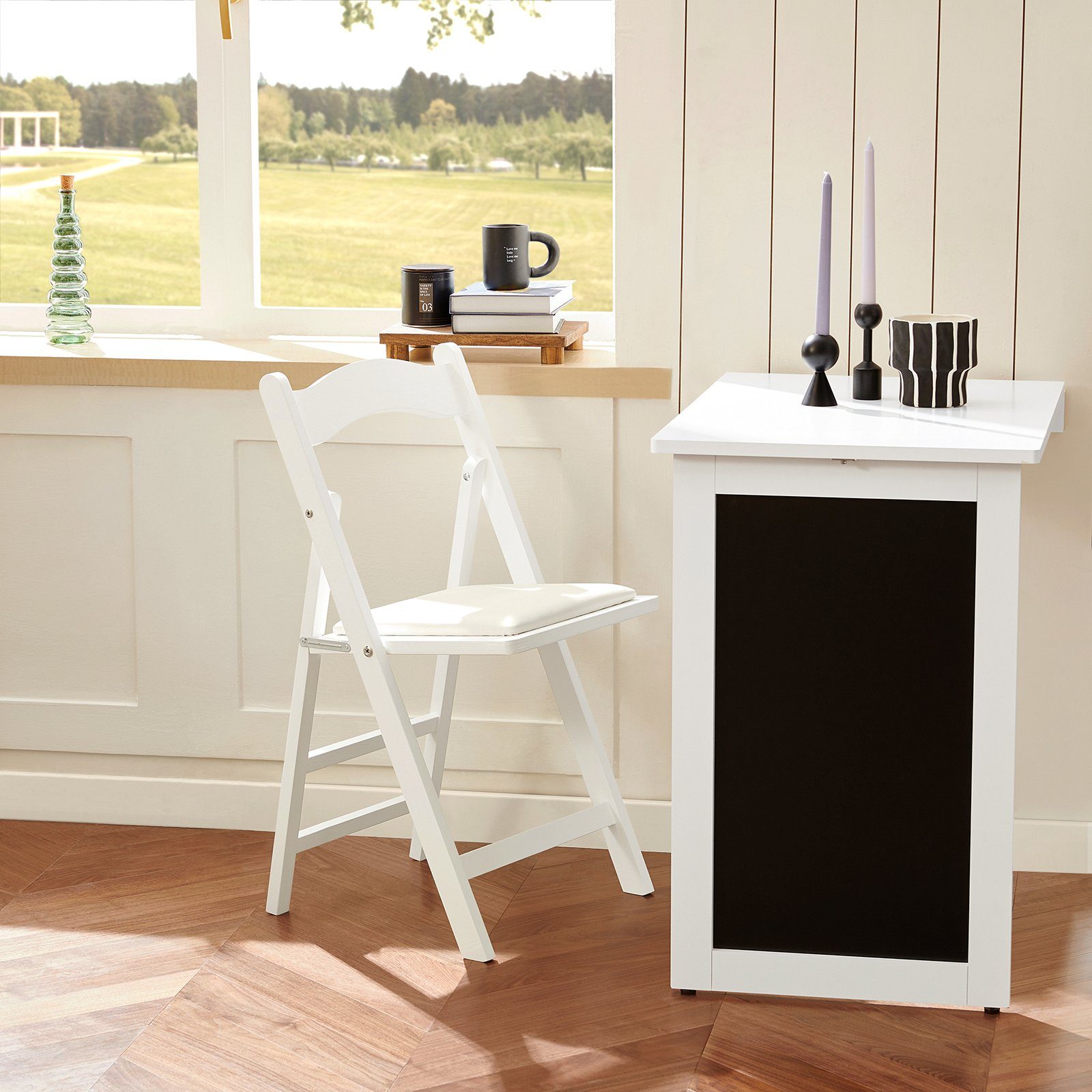 SoBuy Klapptisch FWT20, Wandtisch mit Tafel Esstisch Küchentisch Memoboard