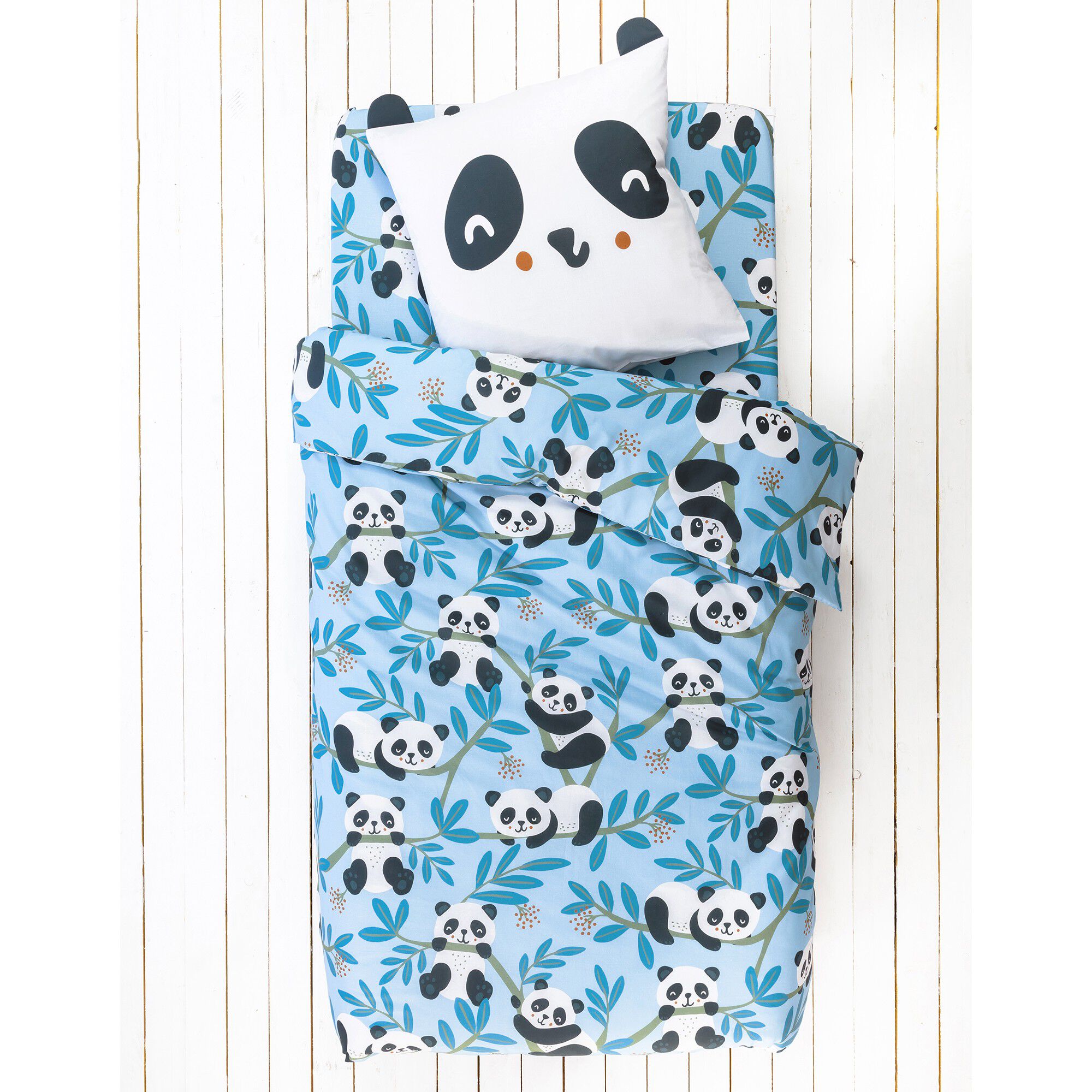 Linge de lit enfant Tao à motifs Panda en coton biologique