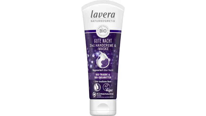 lavera Gute Nacht 2in1 Handcreme & -maske 75 ml