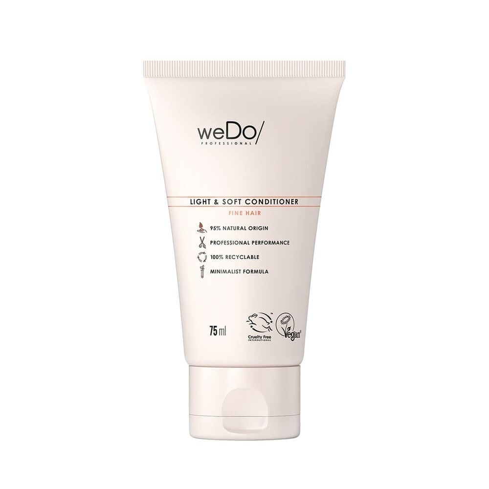 wedo Après-shampoing Vegan Légèreté et Douceur pour cheveux fins Après-shampooing vegan sans silicone sans colorants pour cheveux fins
