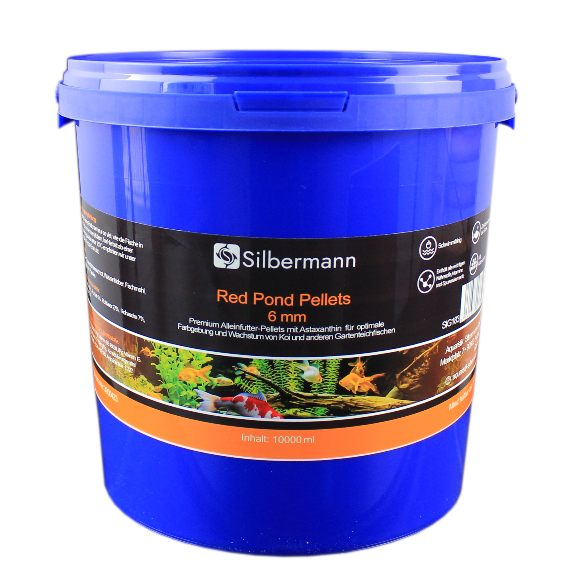 Silbermann Hauptfutter Silbermann Red Pond Pellets 6 mm 10 kg