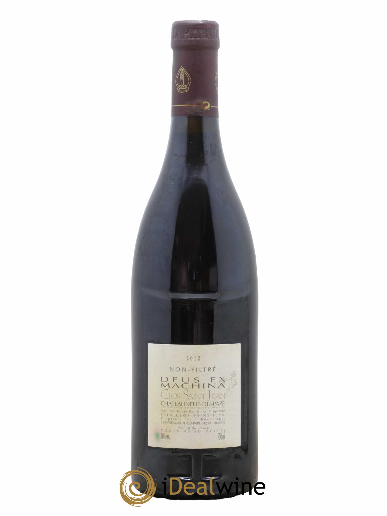 Châteauneuf-du-Pape Clos Saint-Jean Deus Ex Machina Pascal et Vincent Maurel  2012 - Lot de 1 Bouteille