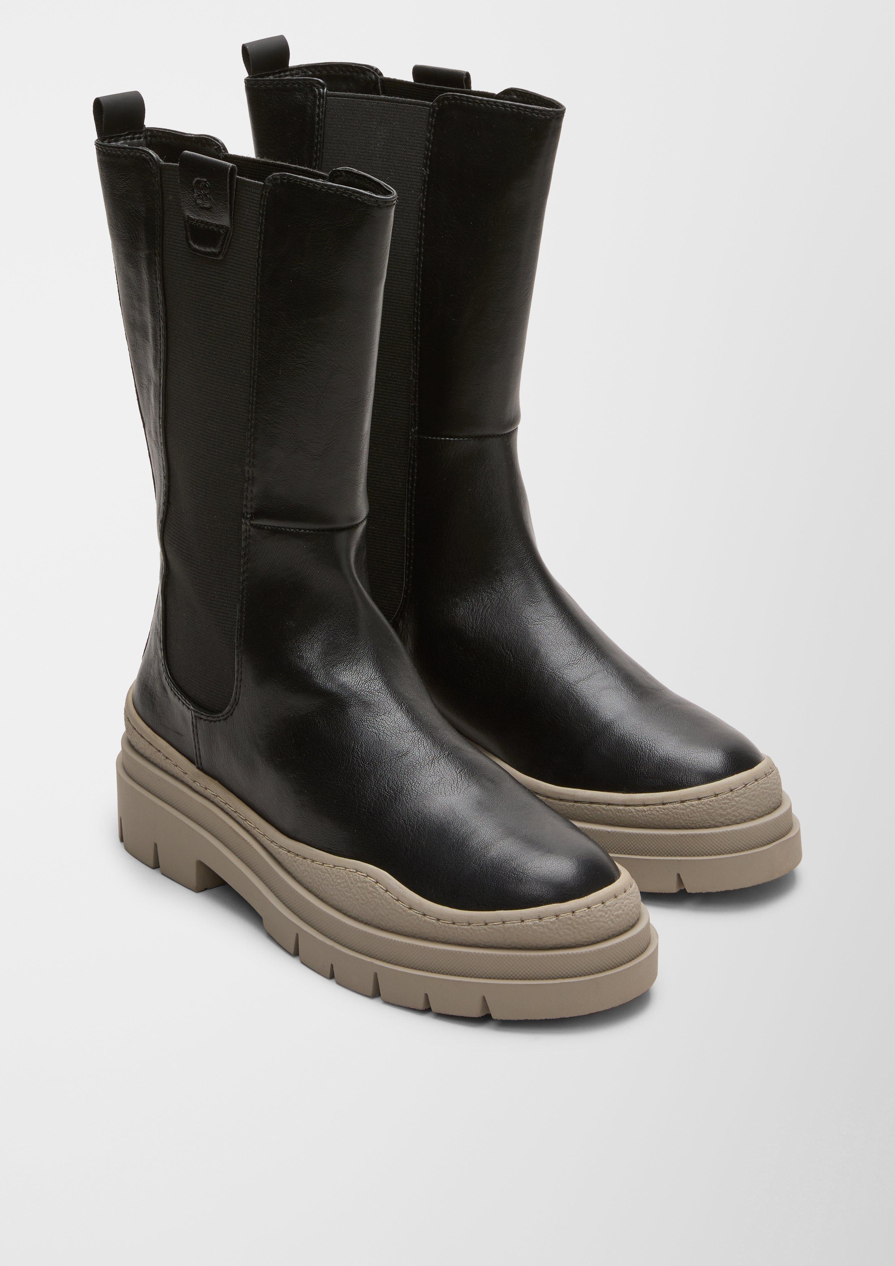 Stiefel in Leder-Optik  6006612-021
