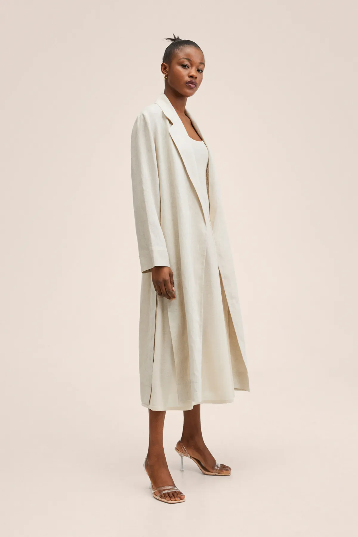MANGO  Grauer Damen-Trenchcoat 27027109