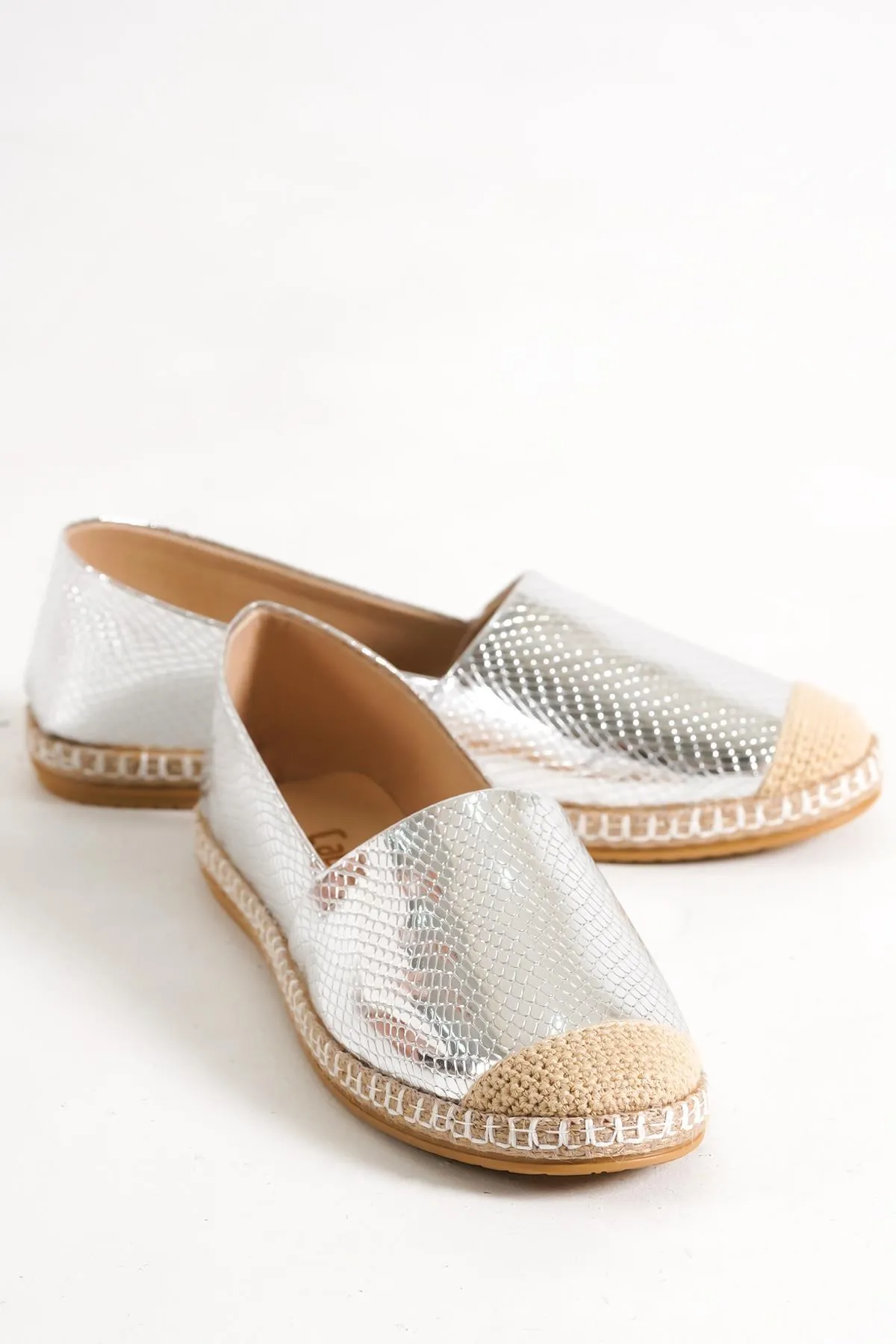 Capone Outfitters  Capone Silver Damen-Espadrille