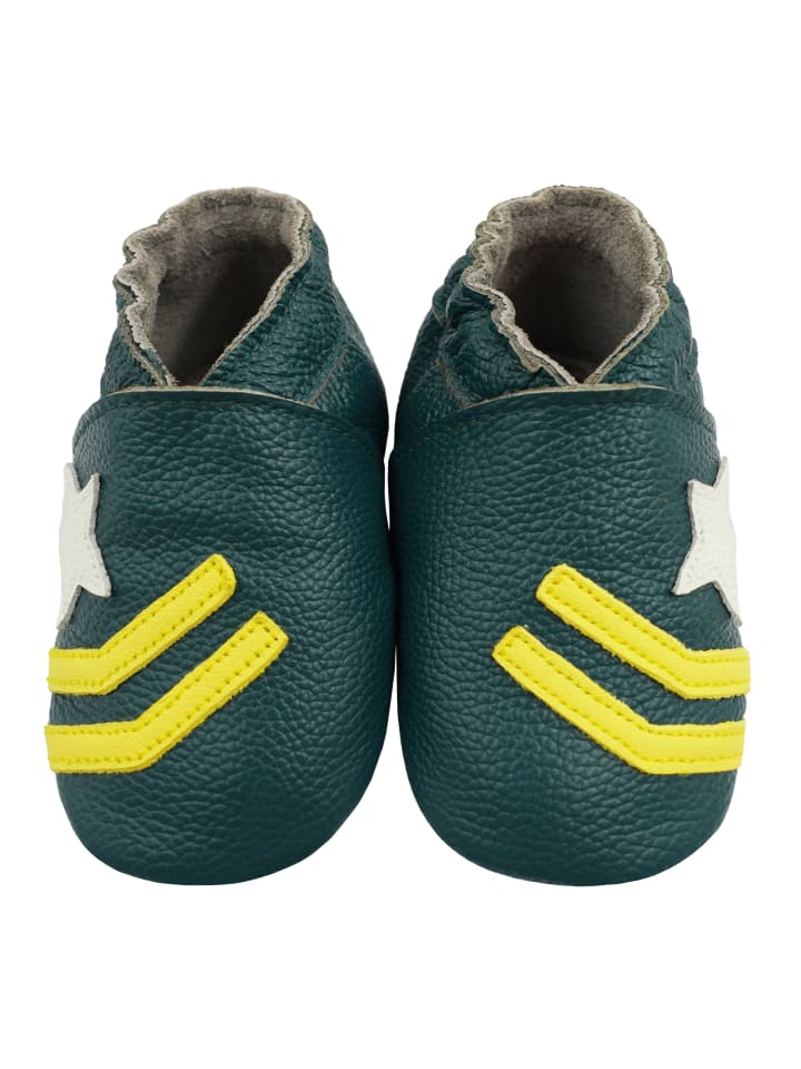 Yalion Leder-Krabbelschuhe 
