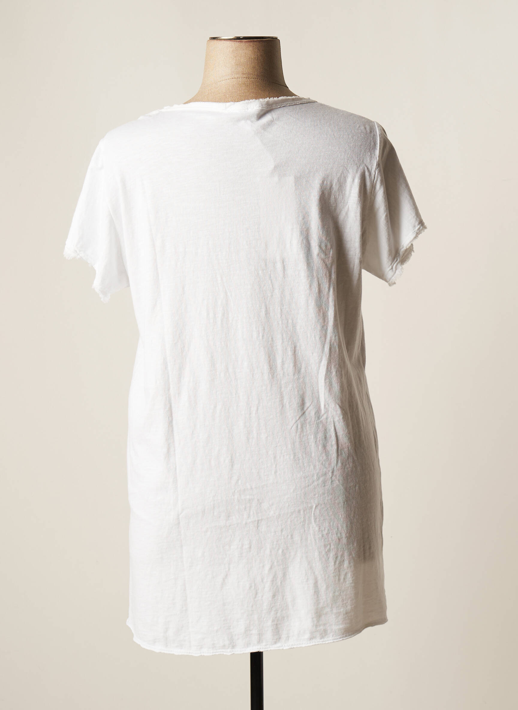 Piment Rouge Tuniquemanchecourte Femme couleur blanc
