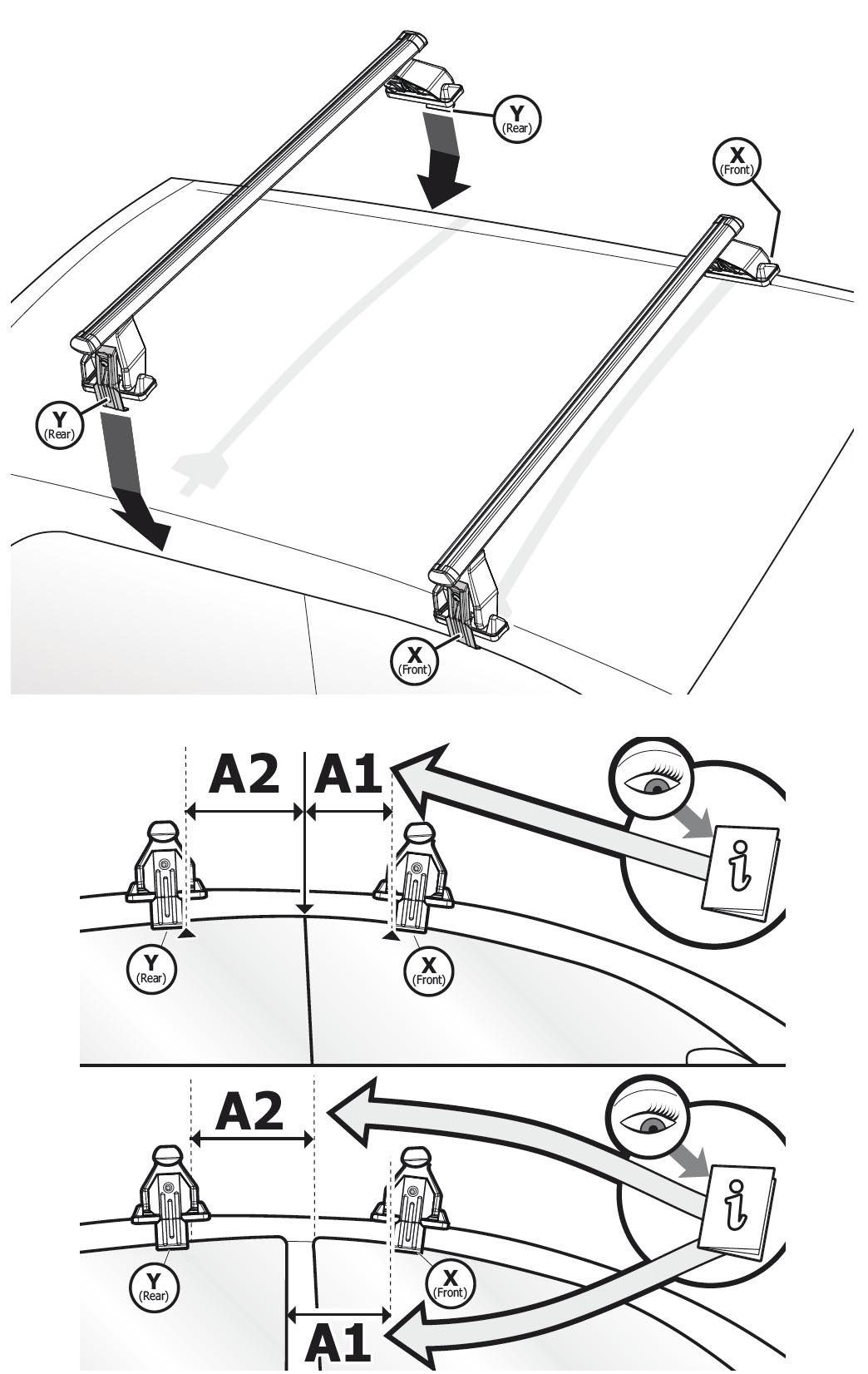 VDP Dachbox, (für Skoda Fabia 2007-2014), Dachbox VDPBA320 320 Ltr Carbonlook abschließbar + Dachträger Menabo Tema kompatibel mit Skoda Fabia 2007-2014 Stahl