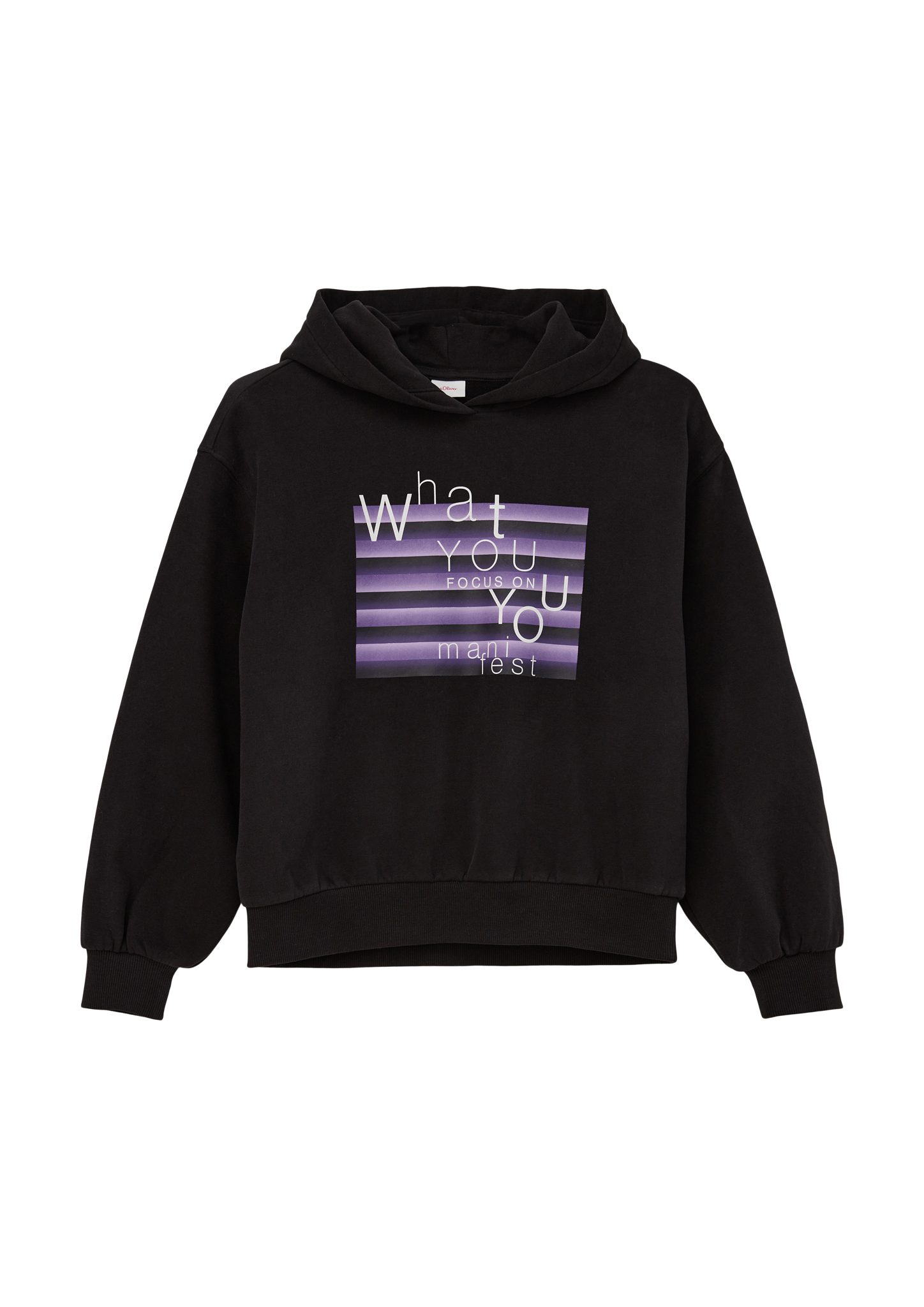 s.Oliver Sweatshirt Kapuzensweatshirt mit Frontprint