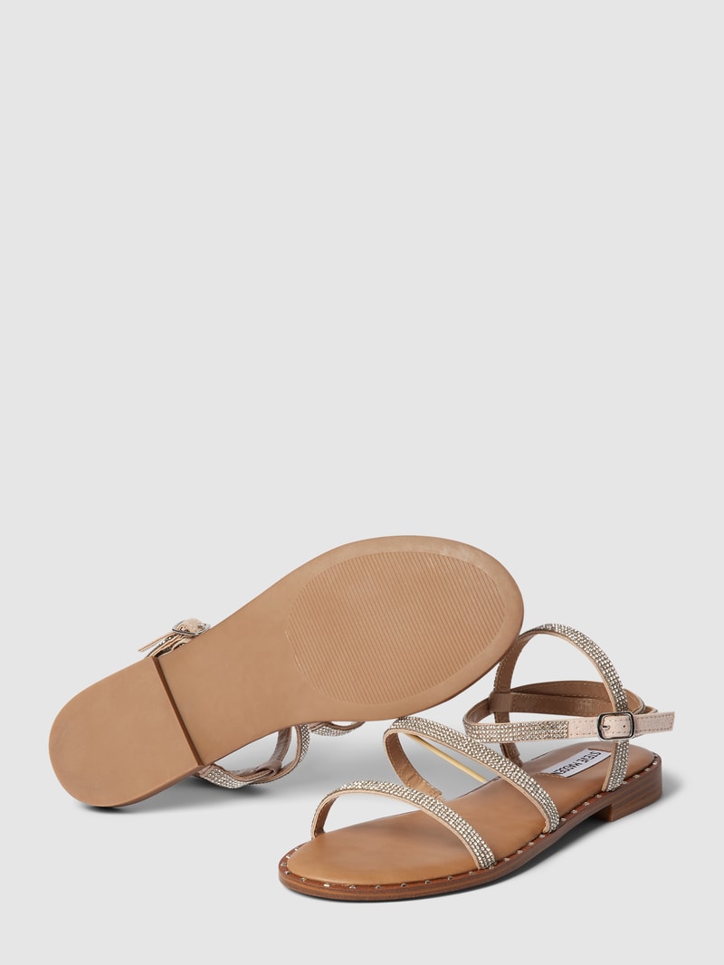 Sandalen mit Strasssteinbesatz Modell 'TRANSPORT' in silber