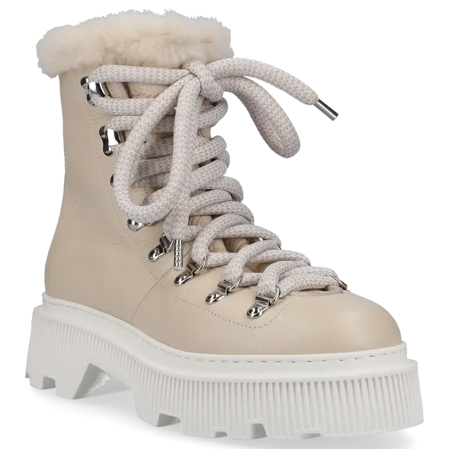 Santoni - Stiefeletten 61037 Kalbsleder - grau