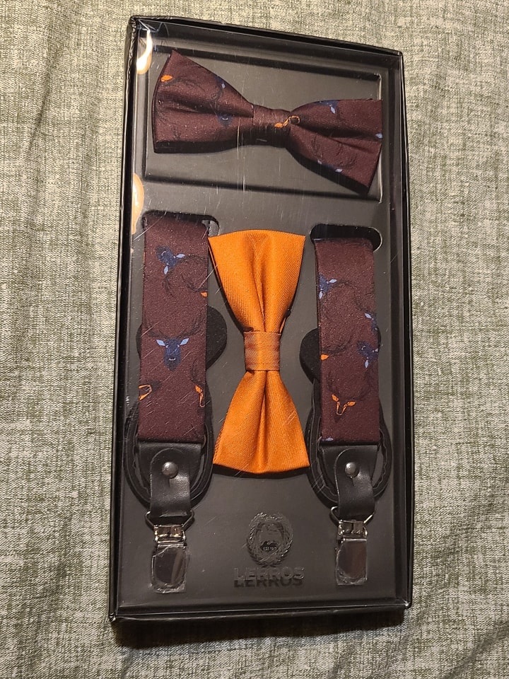 Lerros 3tlg. Set in Bordeaux/ Orange günstig kaufen onesize