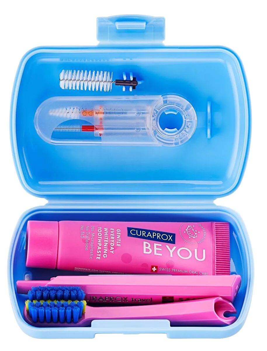 Curaprox putni set Ortho - plavi set