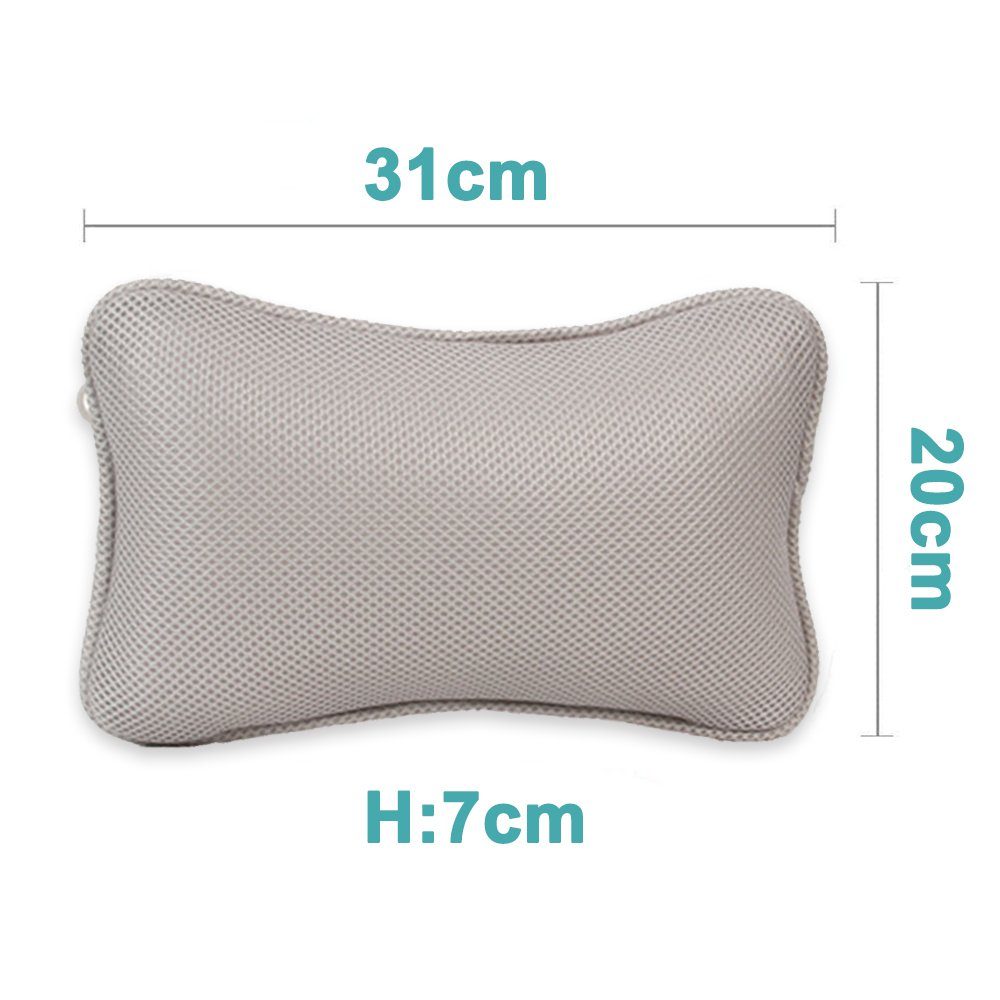 Nackenstützkissen Badewannenkissen, Badewannenkissen 3D Mesh Badewannenkissen, Questive