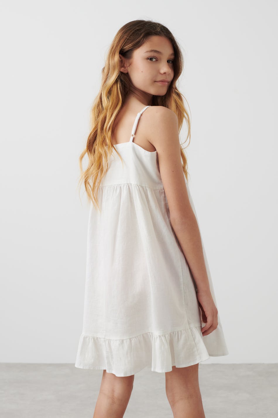 Y linenmix dress