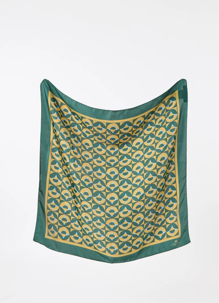 Eșarfă de mătase MaxMara Siam cu imprimeu grafic, 67 x 67 cm