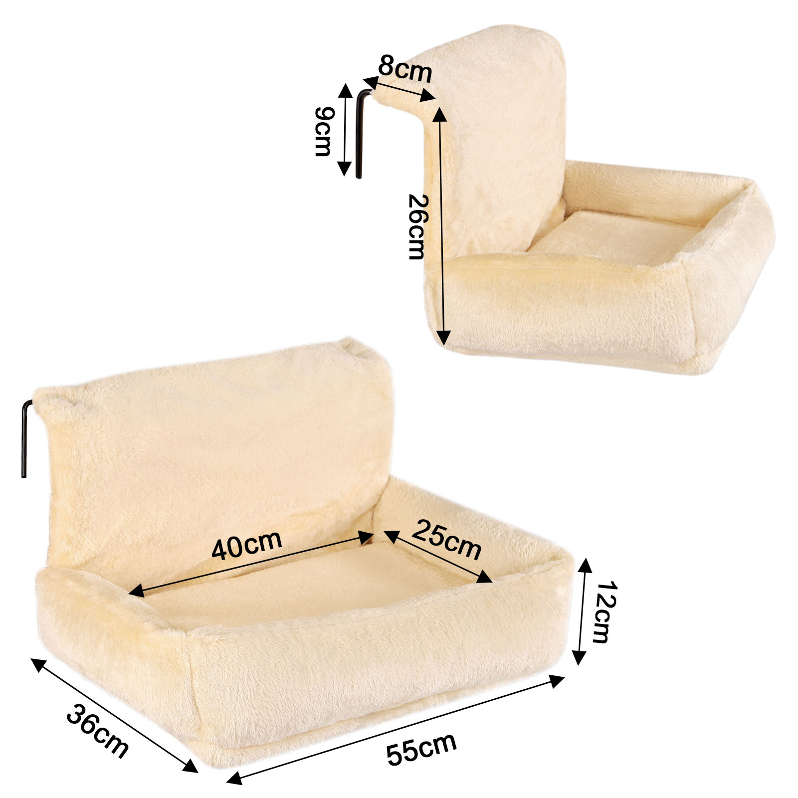 Lionto Katzenhängematten & Fensterliegeplätze Lionto Katzenbett für Heizungen beige