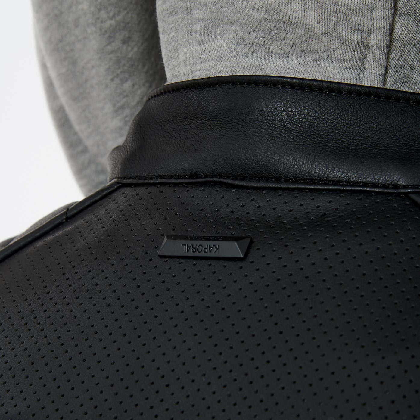 VASKA  Veste en simili cuir noir homme