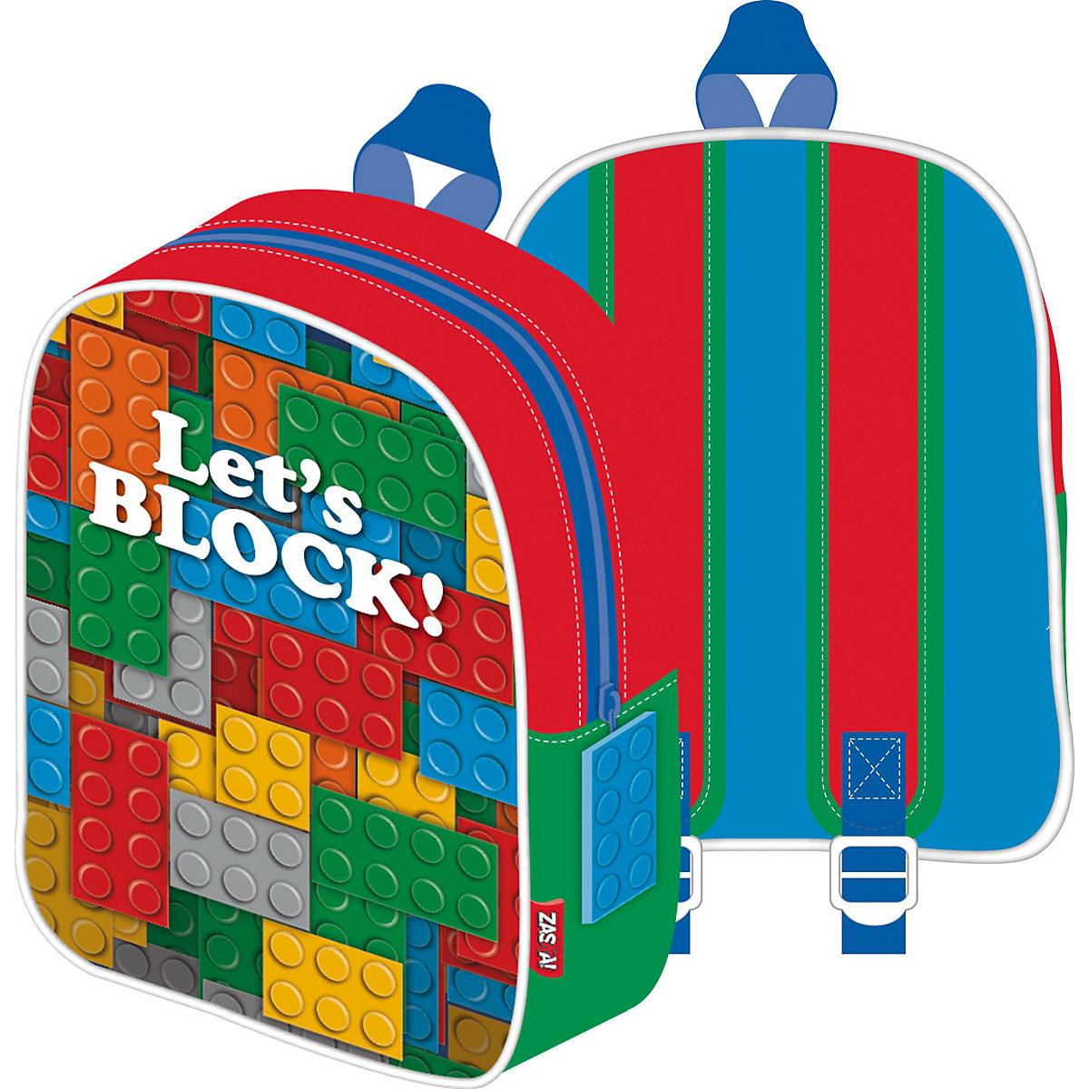 3D Kinderrucksack Let's Block!