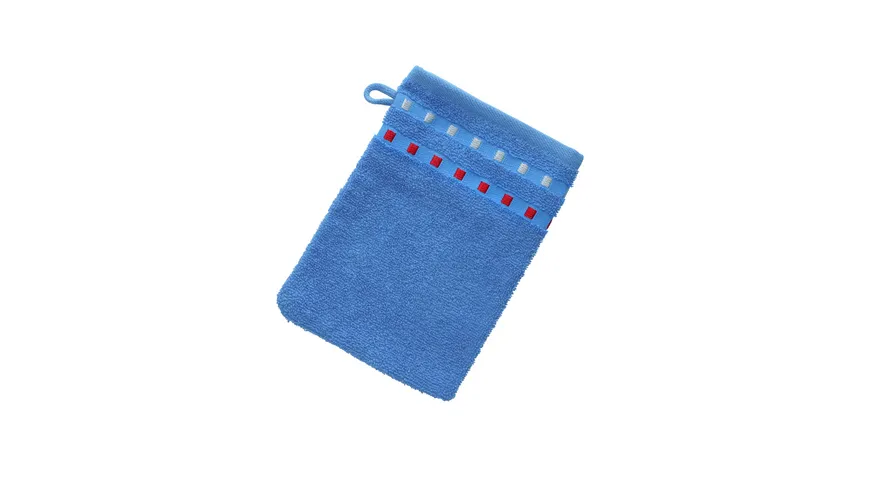 Waschhandschuhe Blau