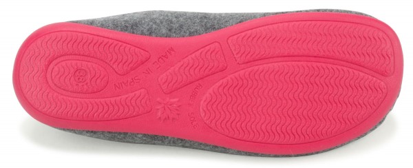 Gottstein ~ Wool Slip-On ~ Grey/Raspberry