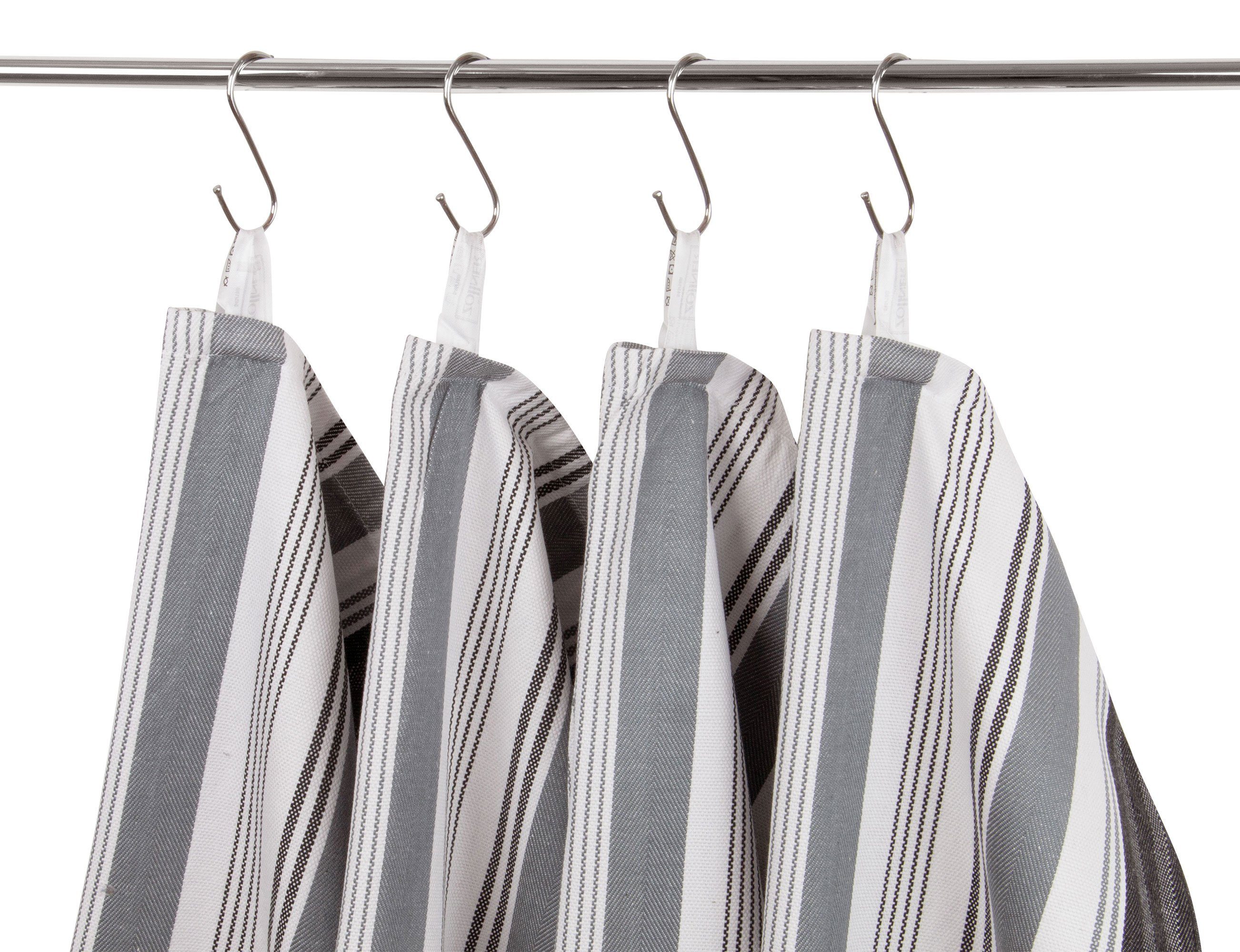 ZOLLNER Geschirrtuch, (Spar-Set, 4-tlg), vom Hotelwäschespezialisten, 50 x 70 cm, 100% Baumwolle, vom Hotelwäschespezialisten