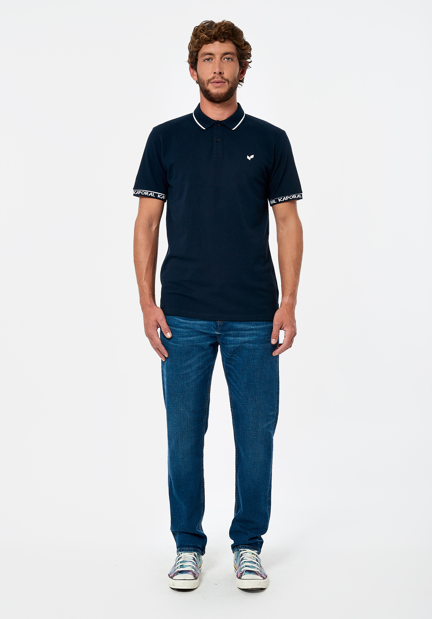 SETRO  Polo bleu marine Homme